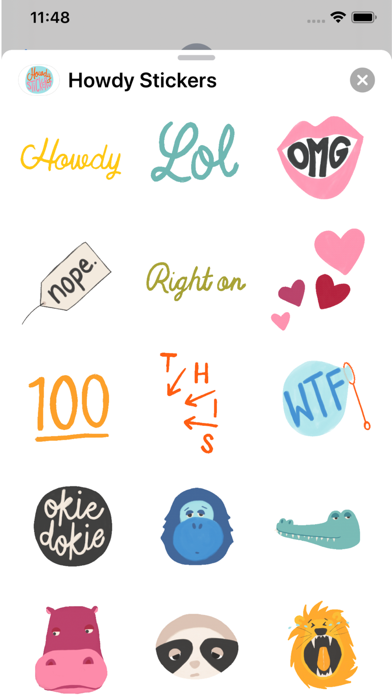 Howdy Stickers screenshot 3