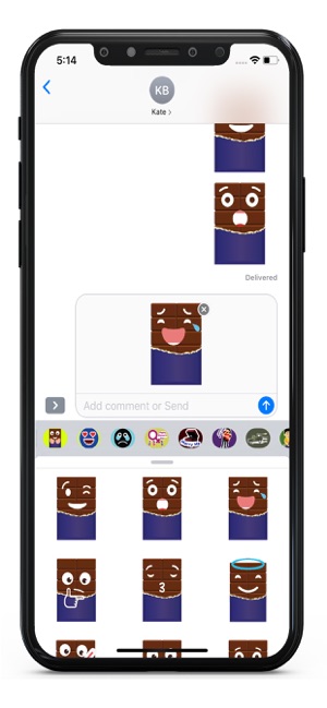 Chocolate Emojis Stickers(圖3)-速報App