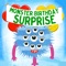 Monster Birthday Surprise is one of three interactive storybooks, along with Monster Frog Pond, and Monster Music Factory, brought to you by Professor Ginsboo's Magical Number Production Company