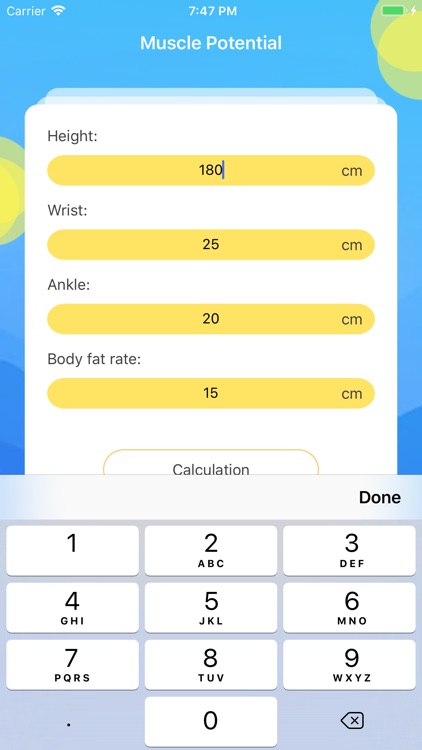 Muscle Potential-Calculation