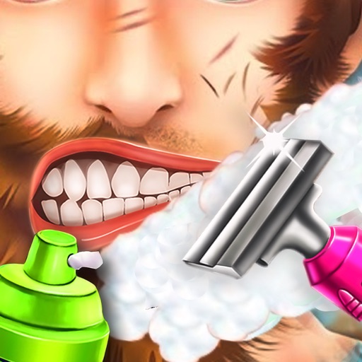 Crazy Beard Shaving Salon Icon