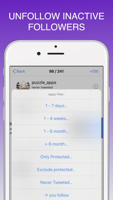 Unfollow Tweeps for Twitter screenshot 3