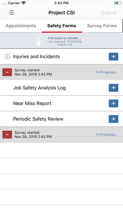 Project CSI Survey App