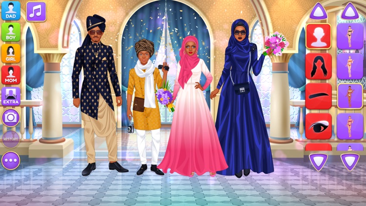 family dress up games 24