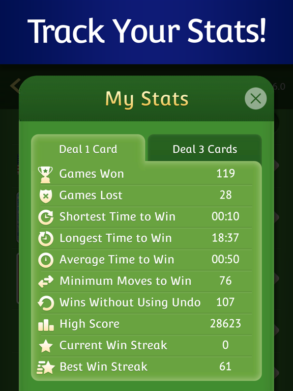 iPad Image of Solitaire ⁂