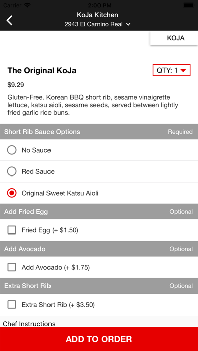 KoJa Kitchen Online Pickup screenshot 3