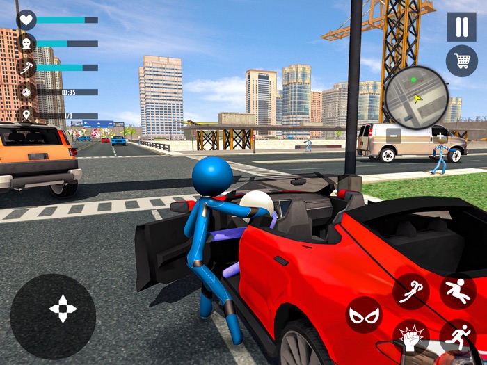 グランド 棒人間 ロープ ヒーロー