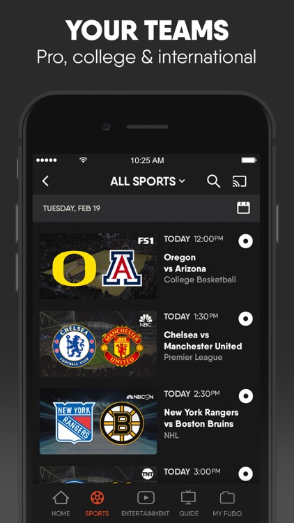 fuboTV: Watch Live Sports & TV screenshot-1