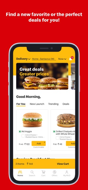 Mcdelivery India West South On The App Store