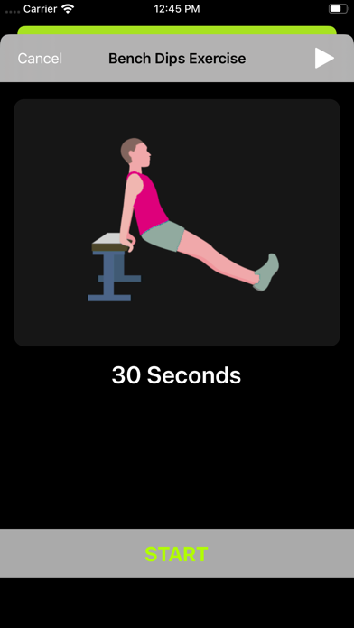 WorkoutExercises app screenshot 2