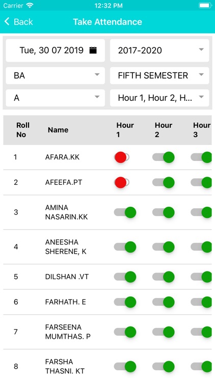 College Attendance screenshot-6