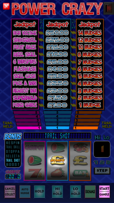 Power Crazy Fruit Machine Game screenshot 4