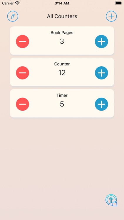 Reactive Tally Counter