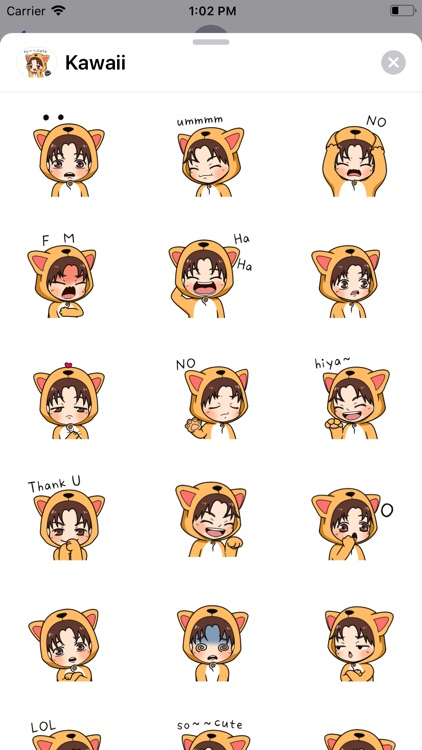 Cut Kawaii Stickers GIF