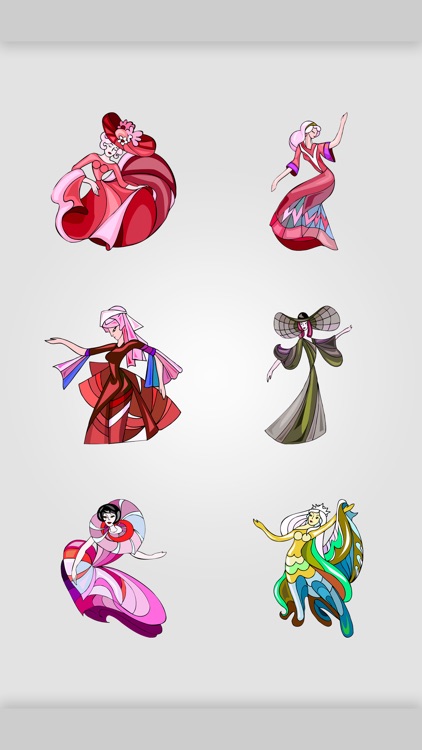 Dancers on stickers