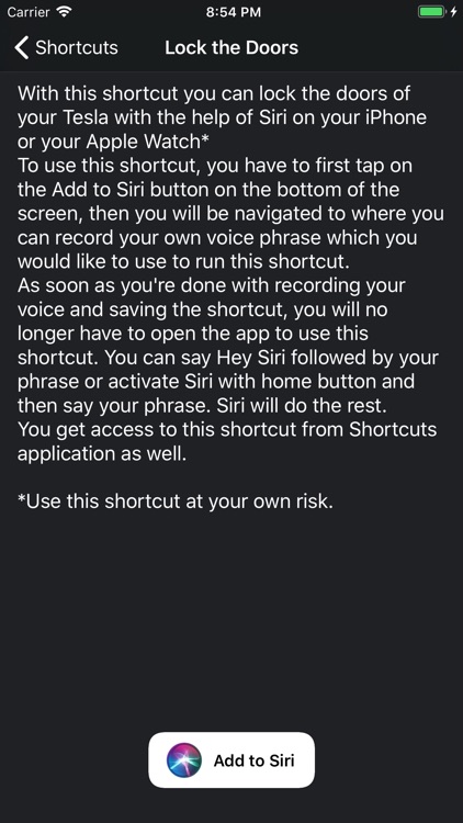 Commands for Tesla screenshot-4