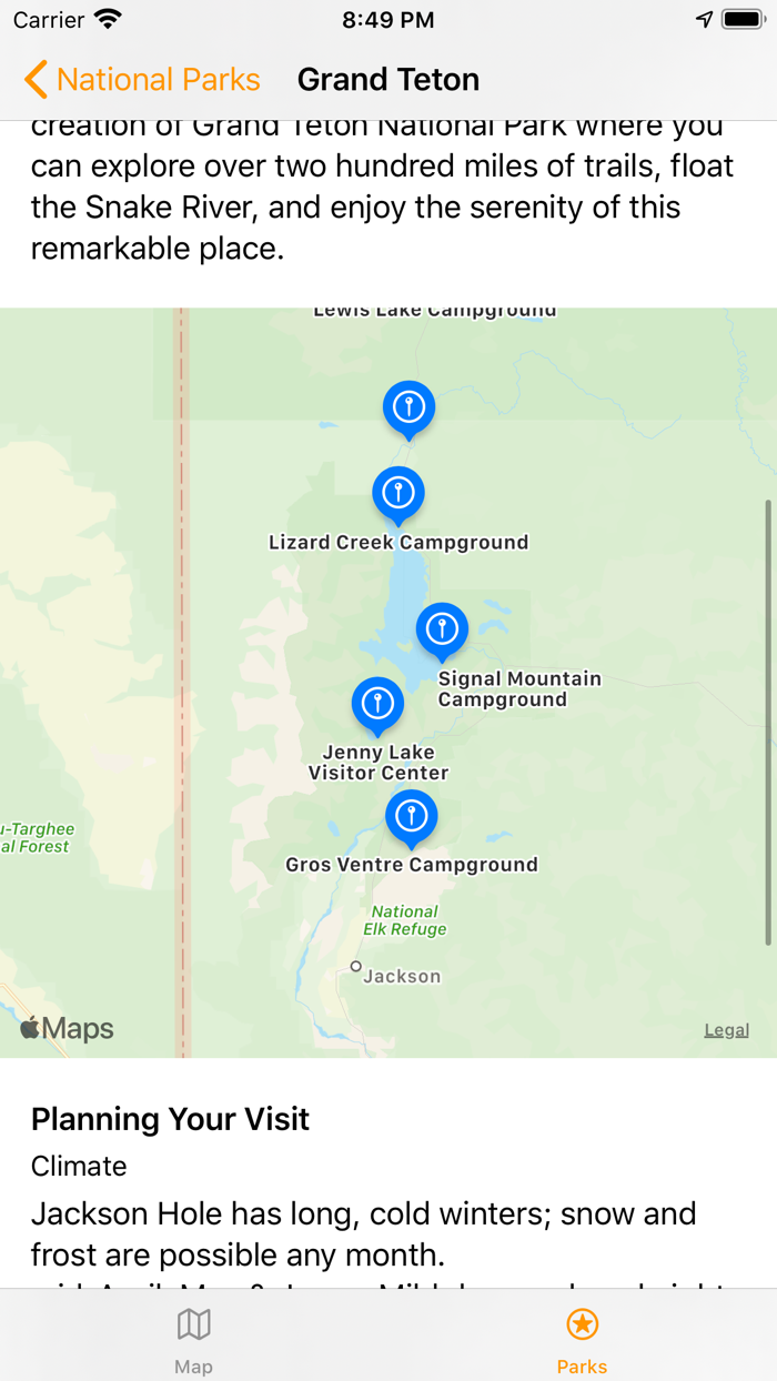 ParkQuest National Parks Guide