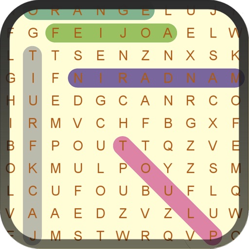 Word Search Fun Fruit Puzzle