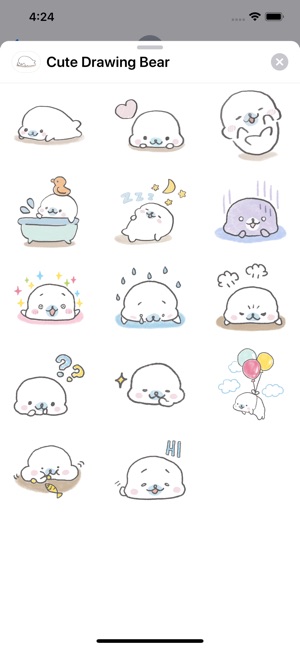 Cute Drawing Bear Sticker Pack(圖1)-速報App