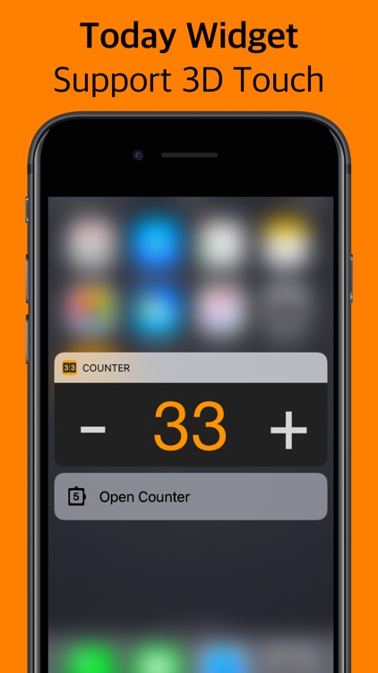 Counter with widget