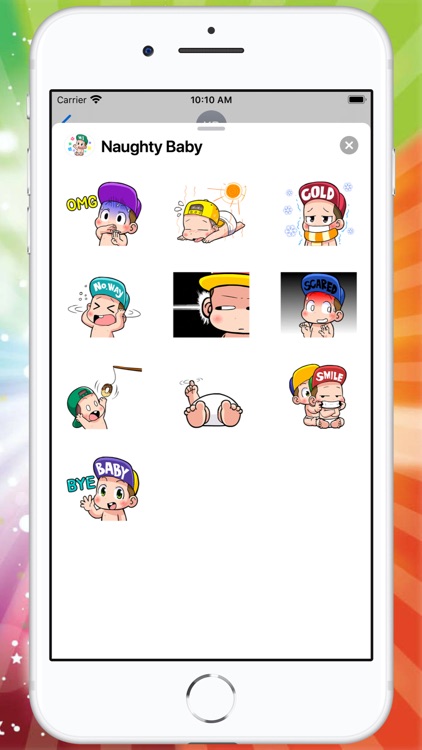 Naughty Baby Stickers