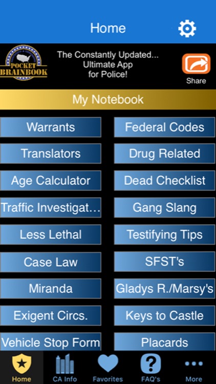Pocket Brainbook for Police!