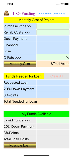 LSG Funding Loan Estimator