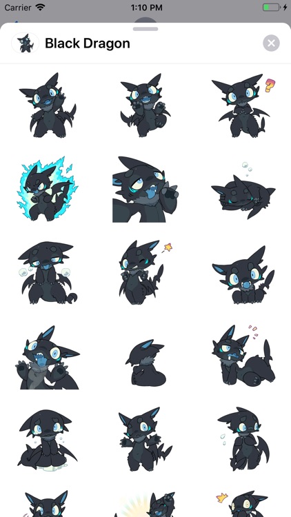 Black Dragon Sticker Pack