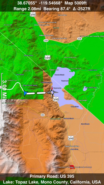 Scenic Map Western USA screenshot-0