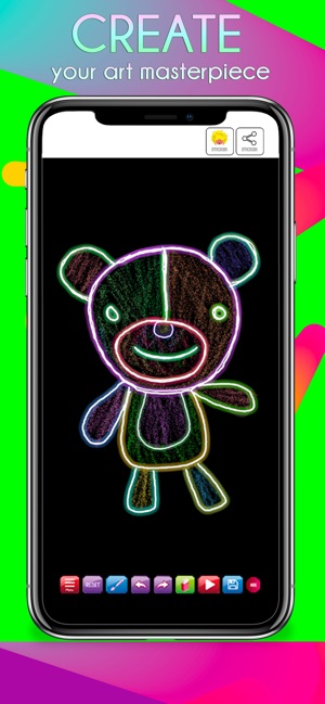 Glowii: Easy Neon Doodle Draw(圖2)-速報App