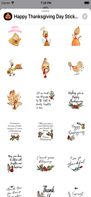 Happy Turkey Day Stickers(圖4)-速報App