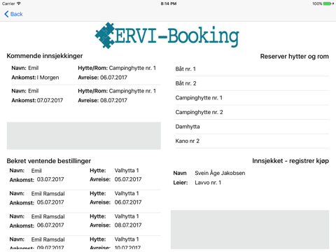 ERVI-Booking Admin screenshot 4