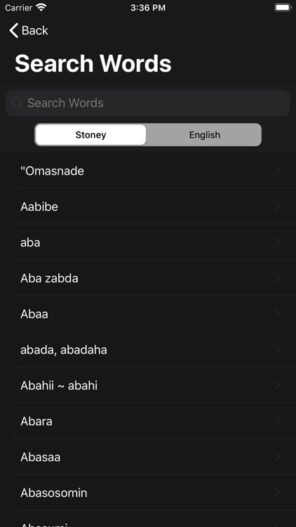 Stoney Language Dictionary