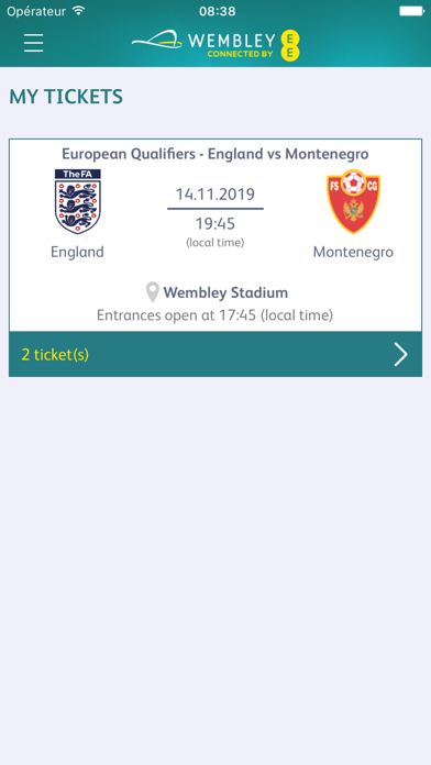 Wembley Mobile Tickets screenshot 3