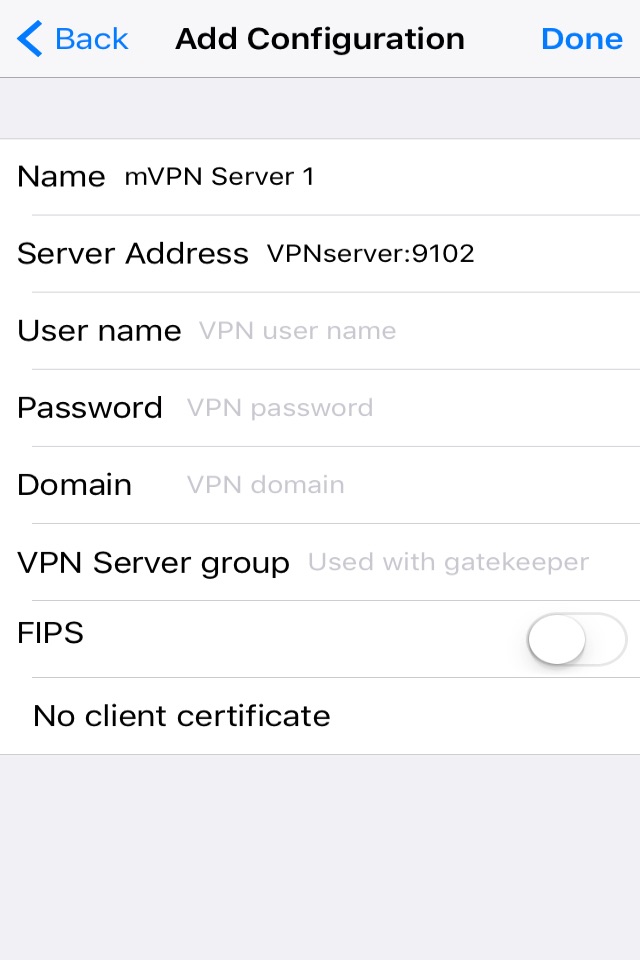 Columbitech Mobile VPN screenshot 3