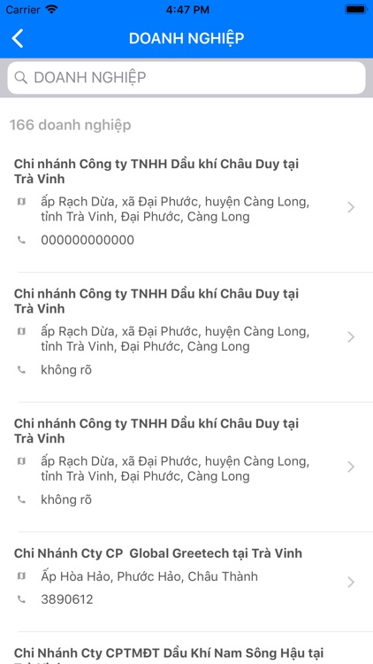 GIS Xăng dầu - Y tế Trà Vinh