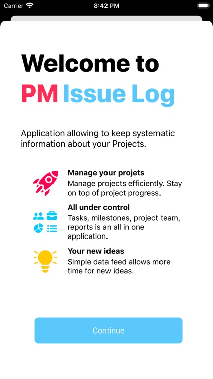 PM Issue Log