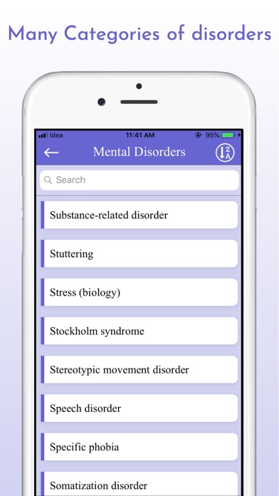 Mental Disorders - Diseases screenshot 2