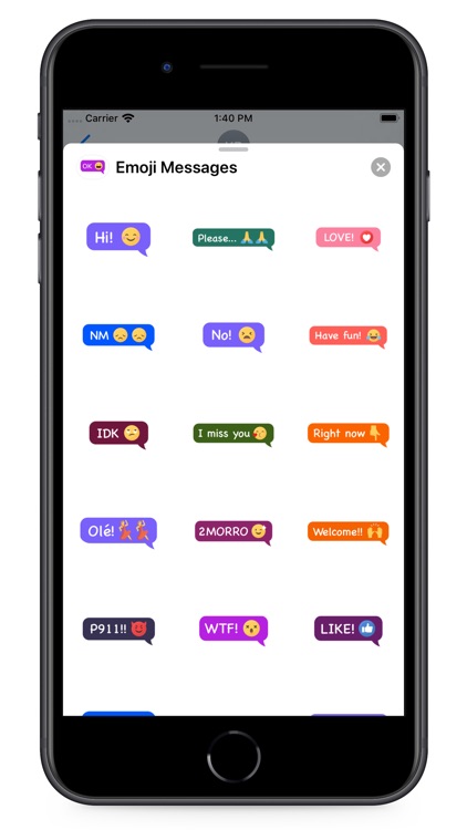 Emoji Message Bubbles
