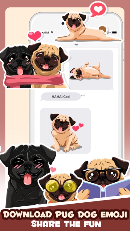 Pug Puppy Dog Emoji & Stickers screenshot-4