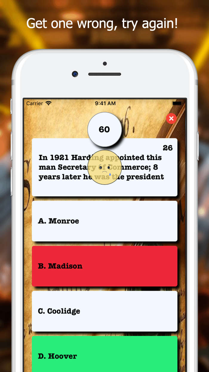 US History Trivia App