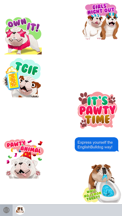 English Bulldog Emoji Stickers screenshot 3