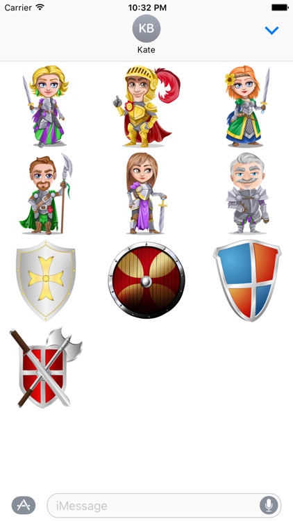 Medieval Warrior Sticker