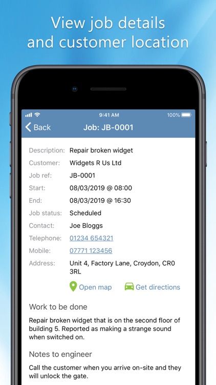 My Jobs - Job sheet app