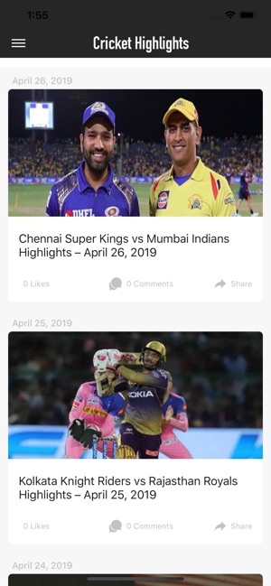 CricketHighlights.cricket