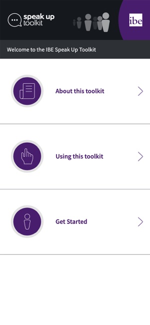 IBE: Speak Up Toolkit(圖1)-速報App