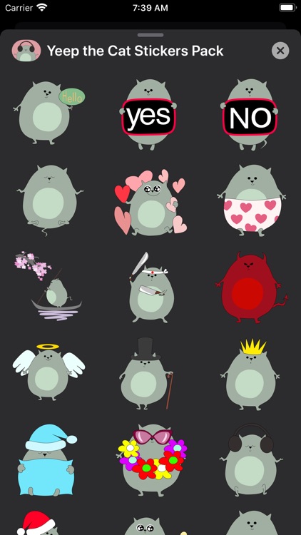 Yeep the Cat Stickers Pack screenshot-6