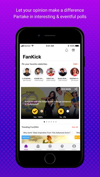 FanKick -Celebs,Fans & Rewards