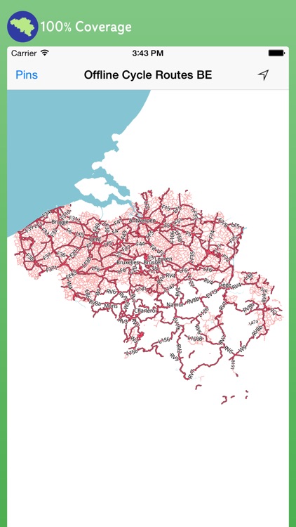 Offline Cycle Routes Belgium