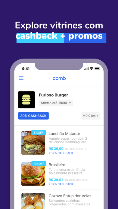 comb: Seu app de Cashback screenshot 3